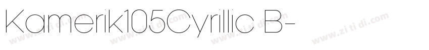 Kamerik105Cyrillic B字体转换